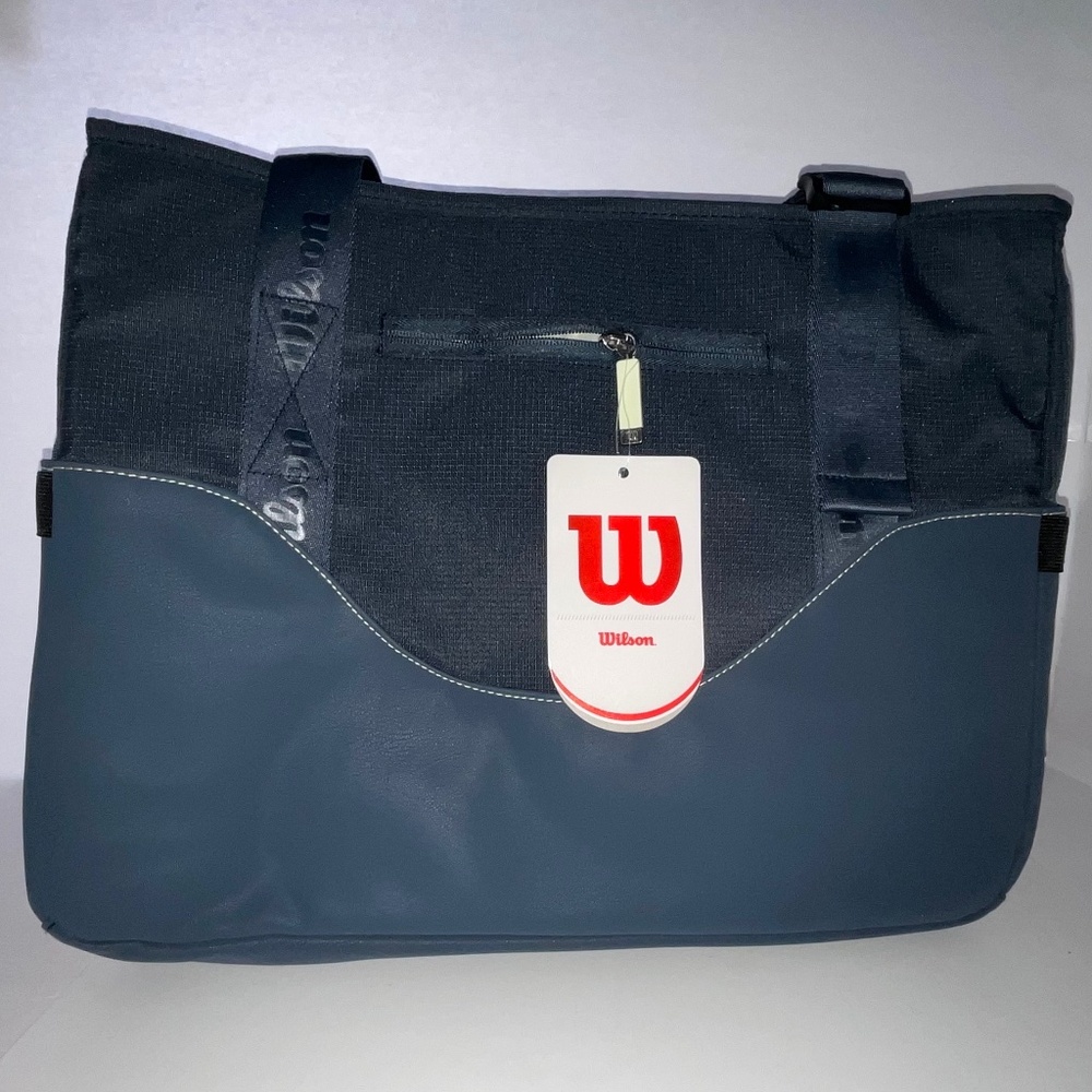 Wilson Pickleball Lifestyle Tote Bag NWT Gray/White